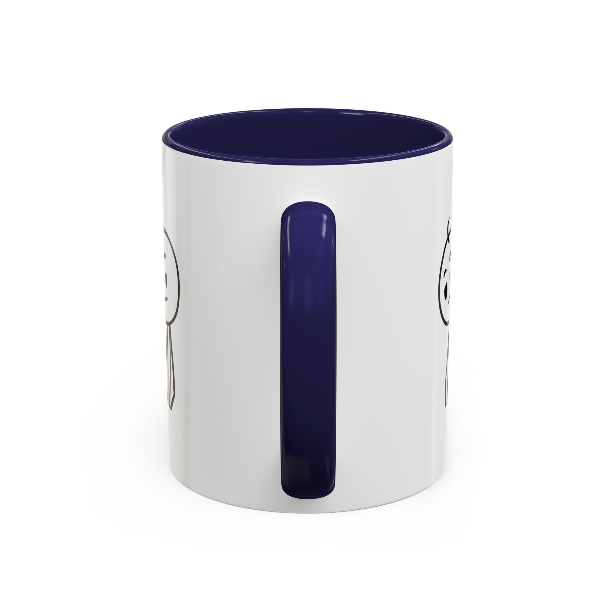 Its Just One of Those Days Accent Mug with Stickman Character Design, 11oz & 15oz