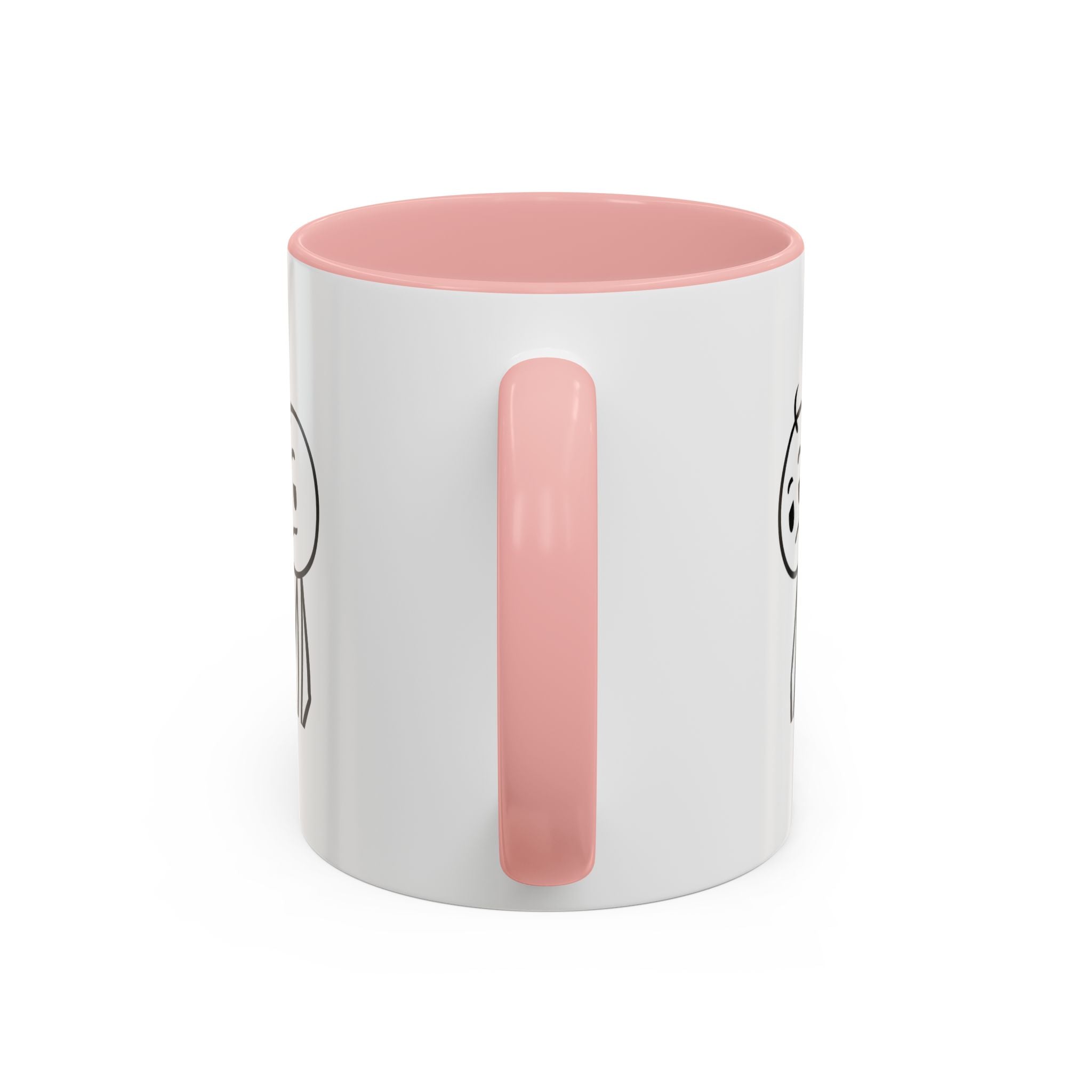 Its Just One of Those Days Accent Mug with Stickman Character Design, 11oz & 15oz