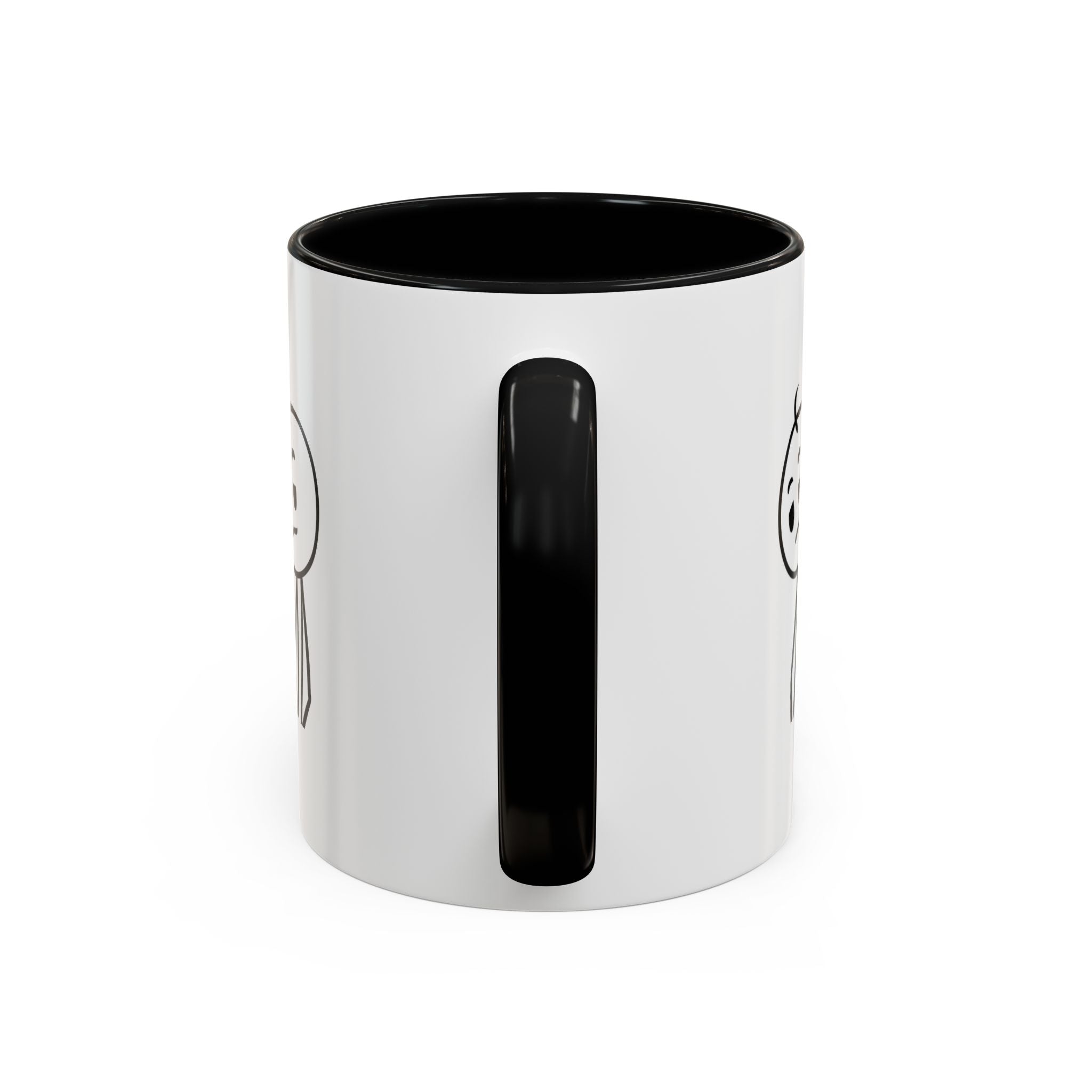 Its Just One of Those Days Accent Mug with Stickman Character Design, 11oz & 15oz