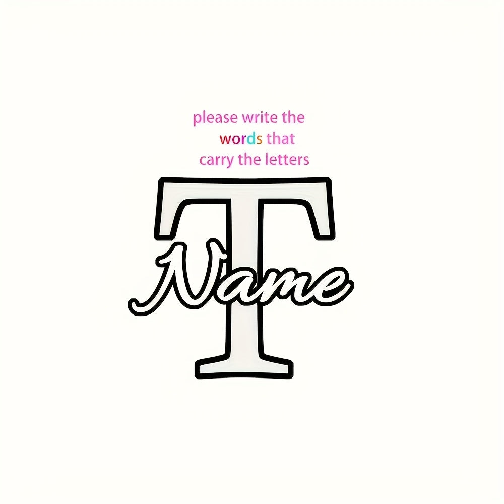 Customized Double-Sided LED Mirror Light with Personalized Letters, USB Powered, Remote Controlled