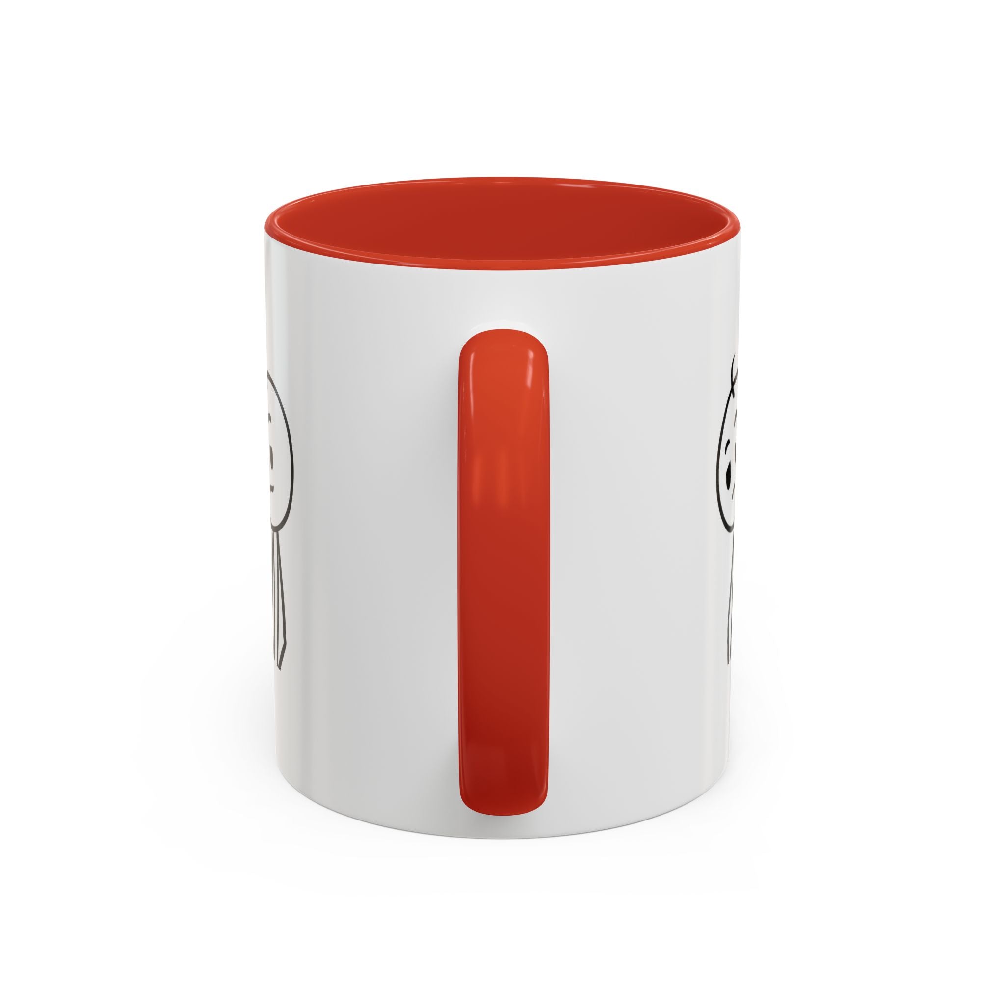Its Just One of Those Days Accent Mug with Stickman Character Design, 11oz & 15oz
