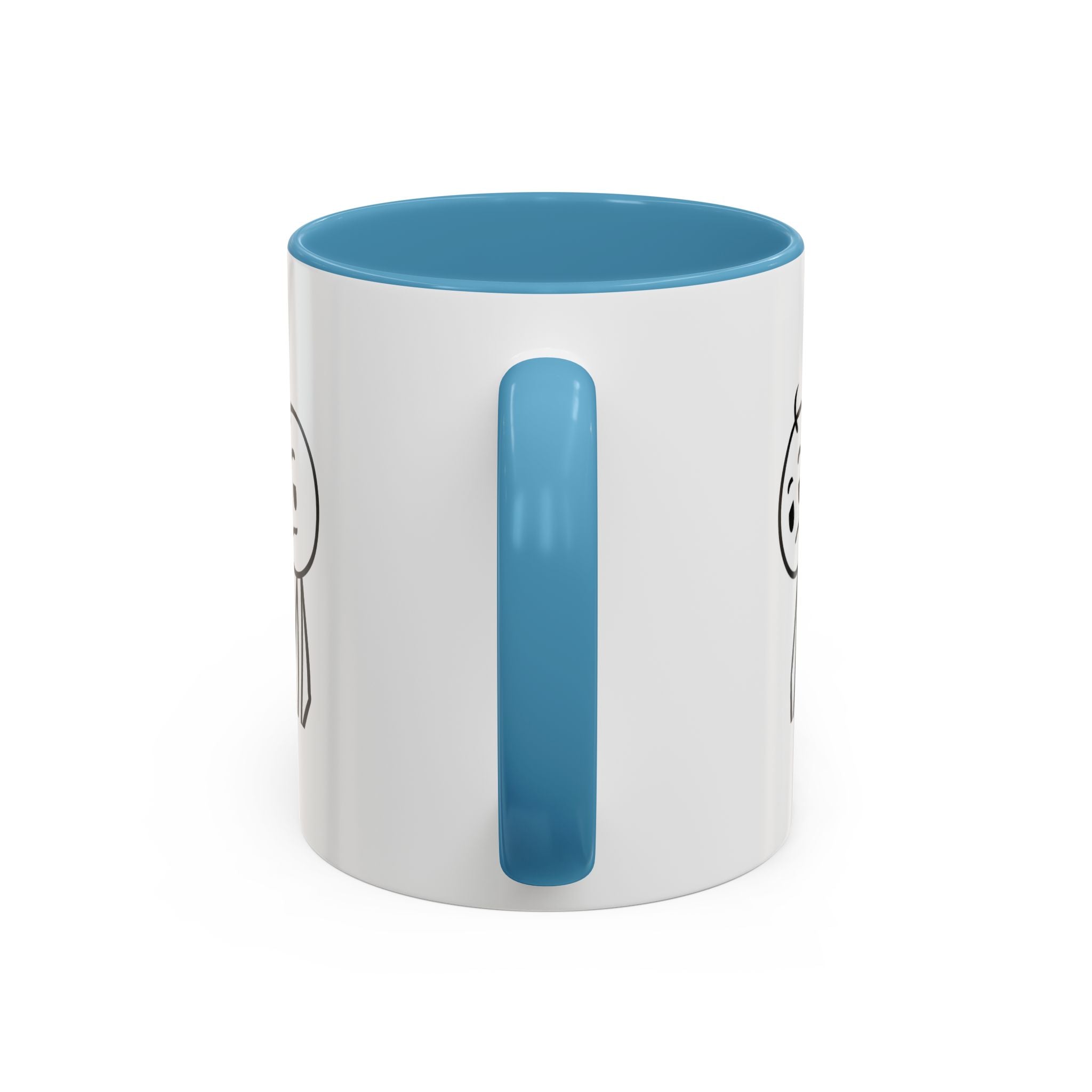 Its Just One of Those Days Accent Mug with Stickman Character Design, 11oz & 15oz