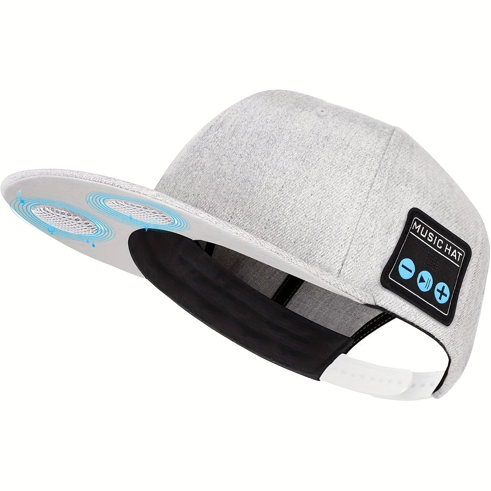 Music Hat, Outdoor Headset Hat, Wireless Headphone Cap With Speaker, Sports Audio Earphones Hat For Outdoor Running Cycling Climbing, Smart Headphone Hat For Women & Men, Gym Accessories