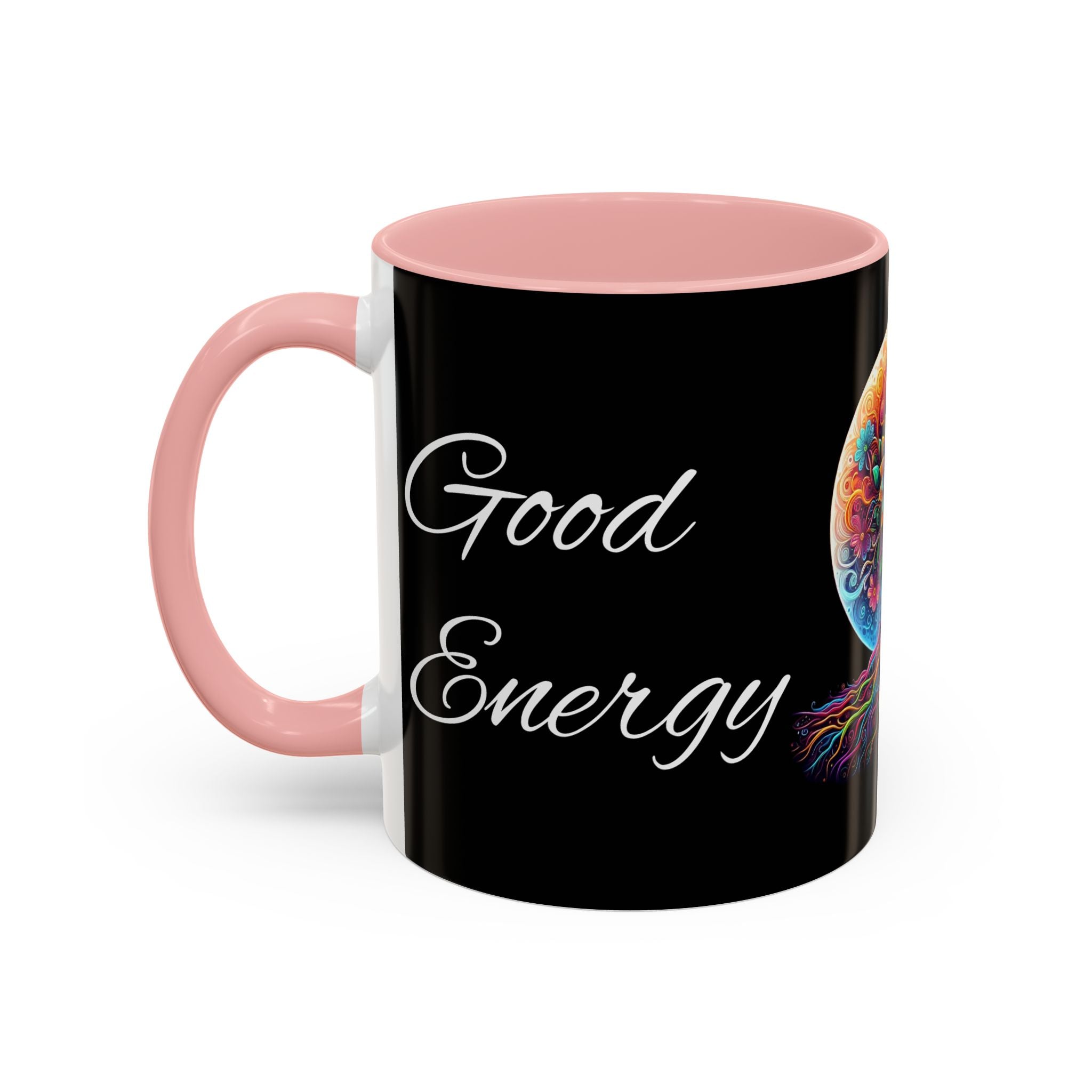 Good Energy Good Vibes Tree Coffee Mug (11 oz)