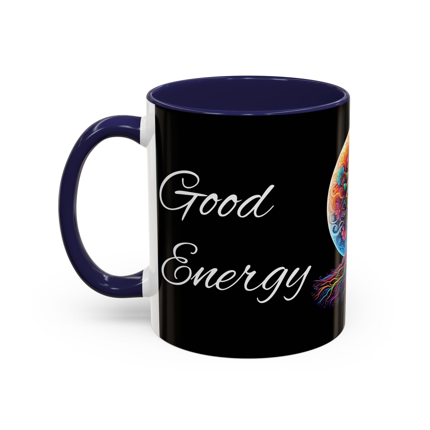 Good Energy Good Vibes Tree Coffee Mug (11 oz)