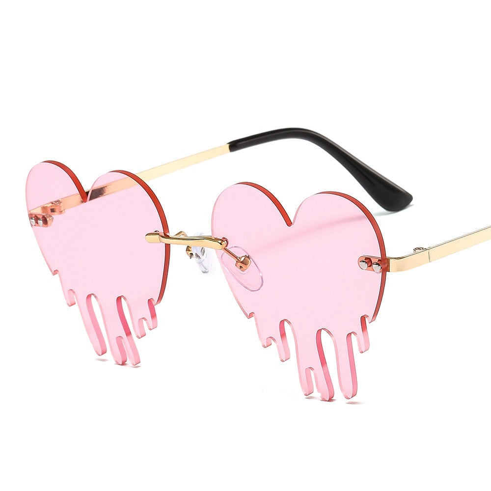 Funny Heart Drip Glasses