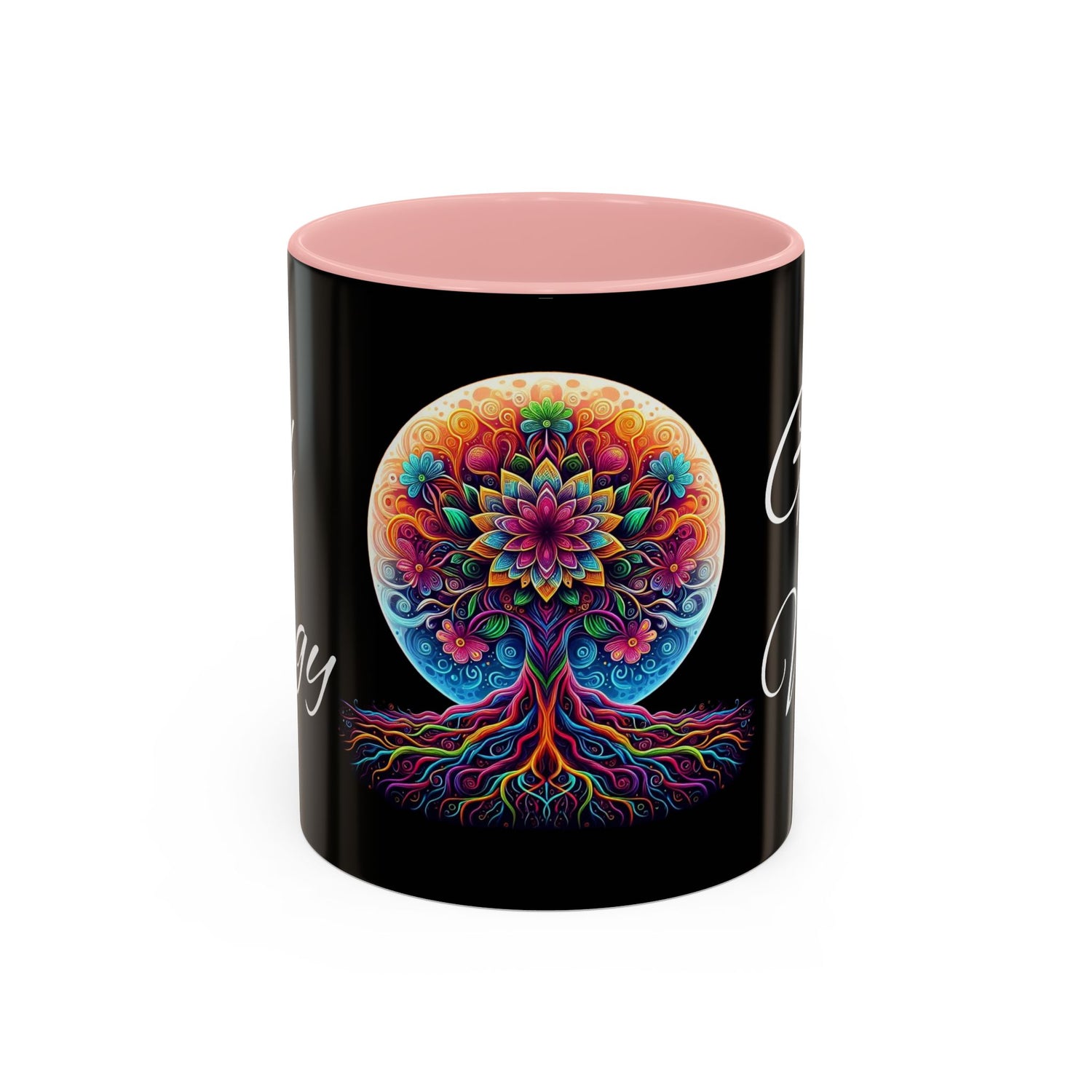 Good Energy Good Vibes Tree Coffee Mug (11 oz)