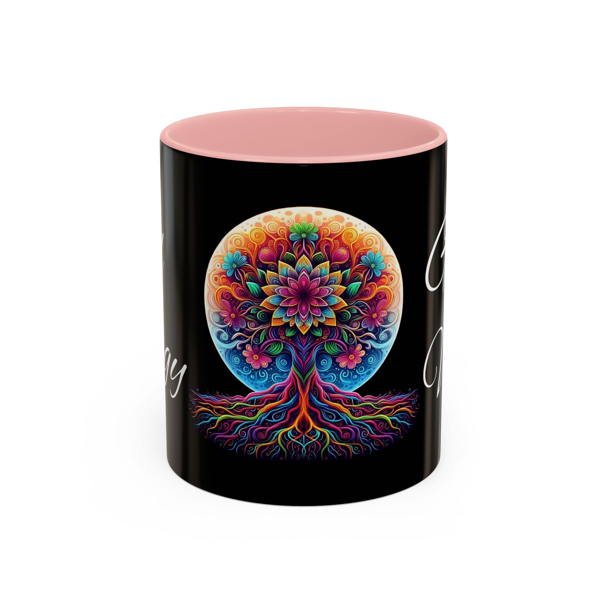 Good Energy Good Vibes Tree Coffee Mug (11 oz)