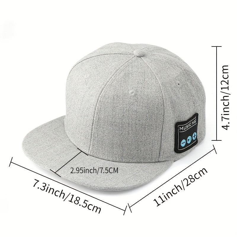 Music Hat, Outdoor Headset Hat, Wireless Headphone Cap With Speaker, Sports Audio Earphones Hat For Outdoor Running Cycling Climbing, Smart Headphone Hat For Women &amp; Men, Gym Accessories