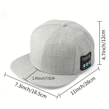 Music Hat, Outdoor Headset Hat, Wireless Headphone Cap With Speaker, Sports Audio Earphones Hat For Outdoor Running Cycling Climbing, Smart Headphone Hat For Women &amp; Men, Gym Accessories