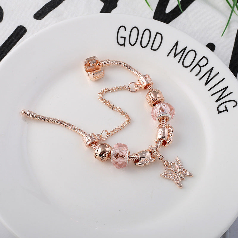 Fashion Love Geometric Rose Gold Bracelet Women&