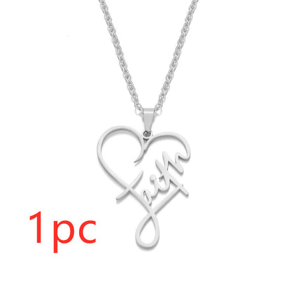 Heart Of Faith Pendant Necklace