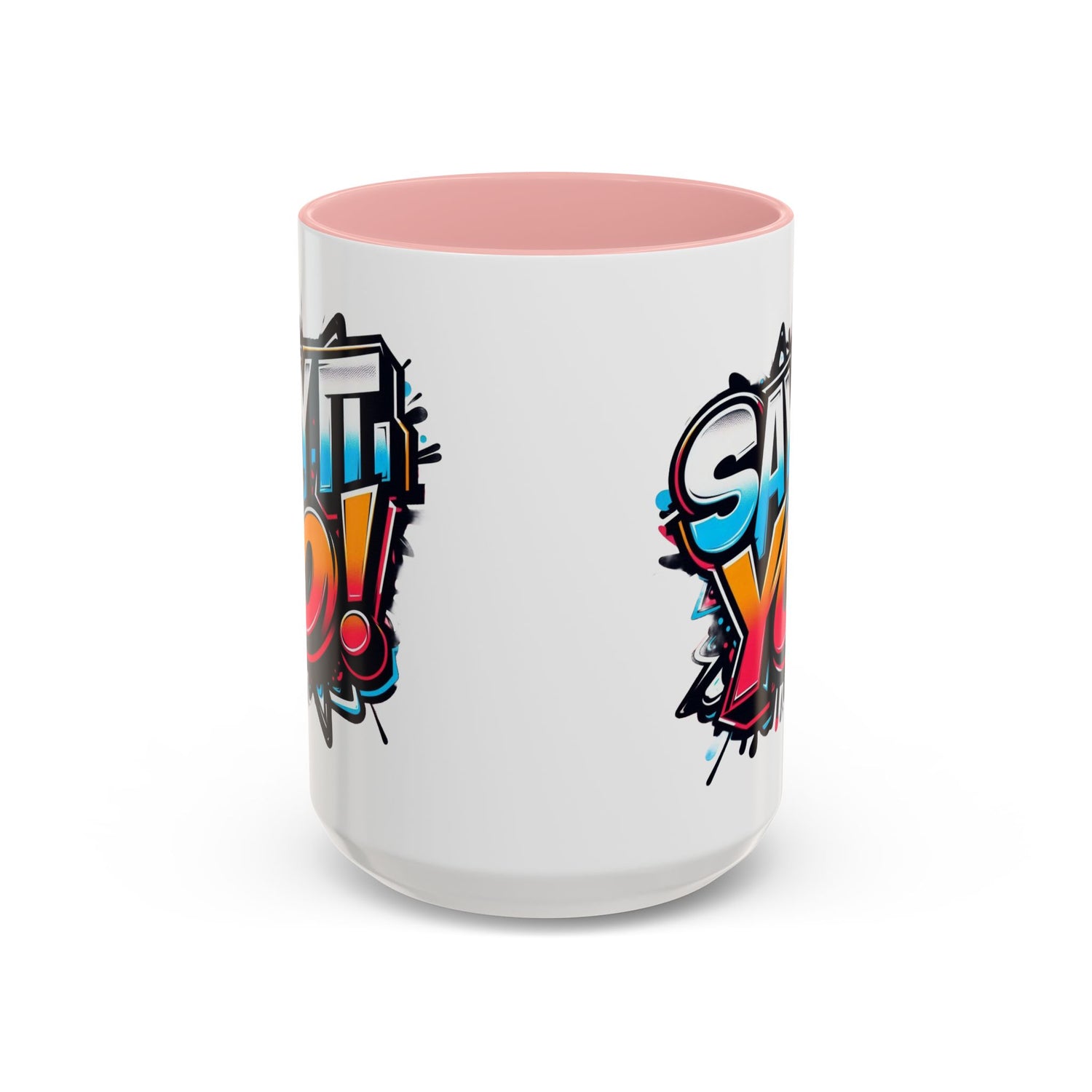 Say It Yo Grafitti Mug Accent Coffee Mug (15oz)