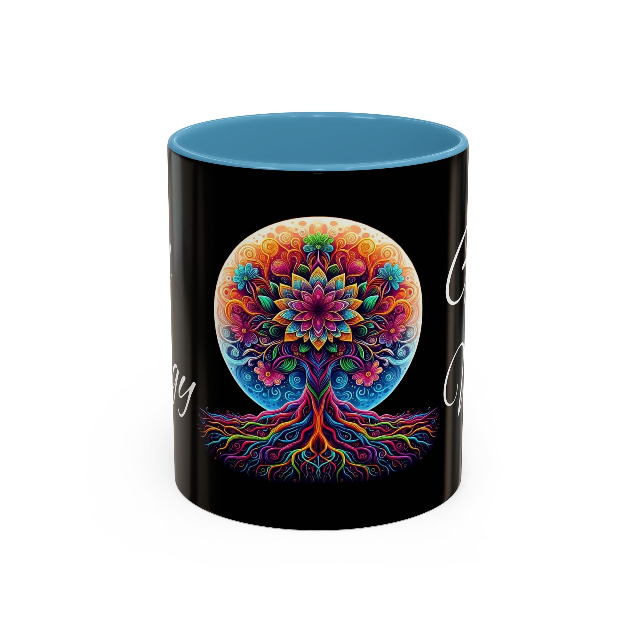 Good Energy Good Vibes Tree Coffee Mug (11 oz)