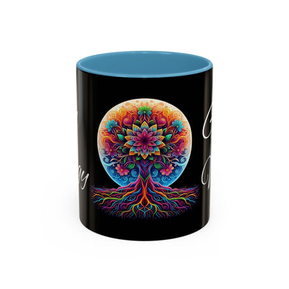 Good Energy Good Vibes Tree Coffee Mug (11 oz)