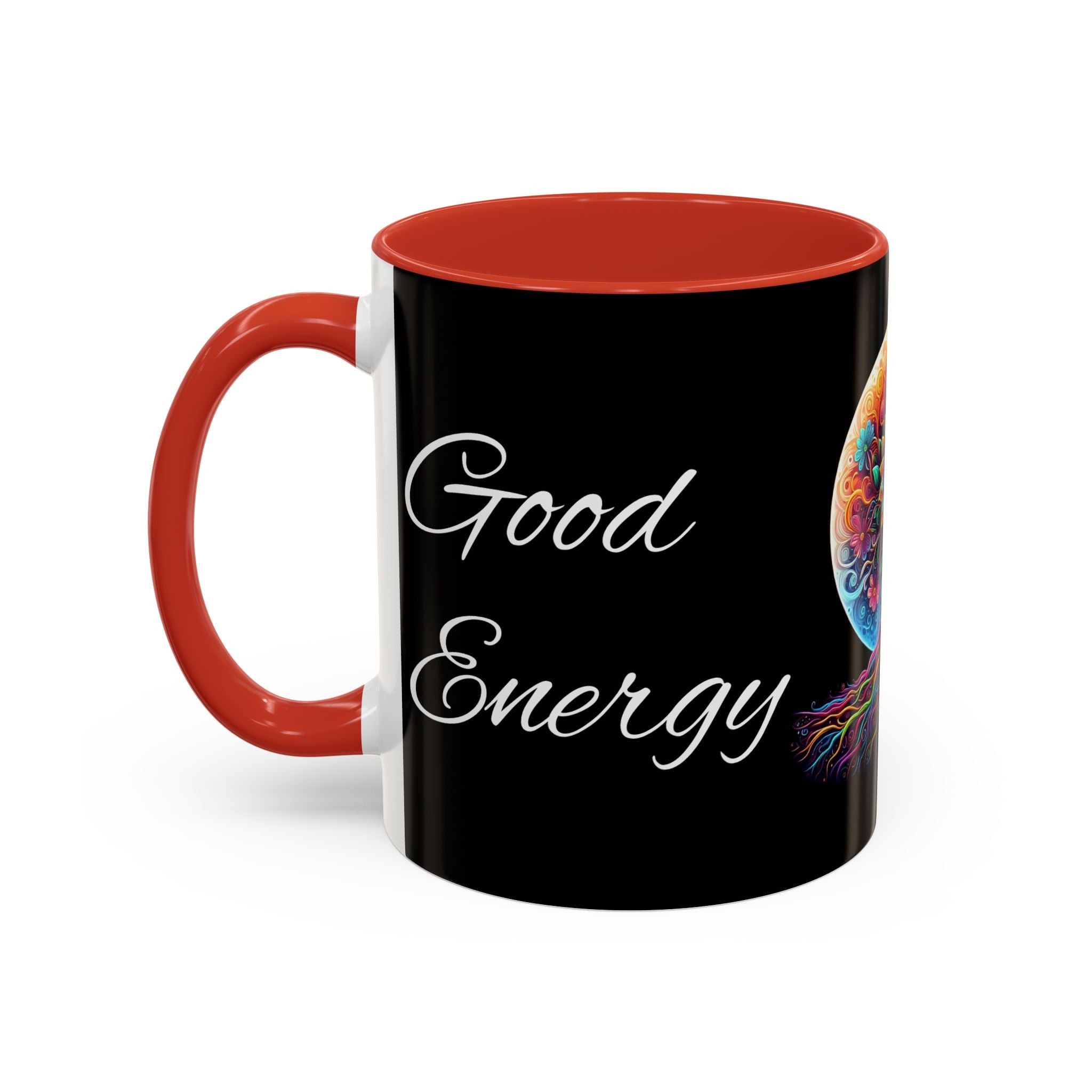 Good Energy Good Vibes Tree Coffee Mug (11 oz)