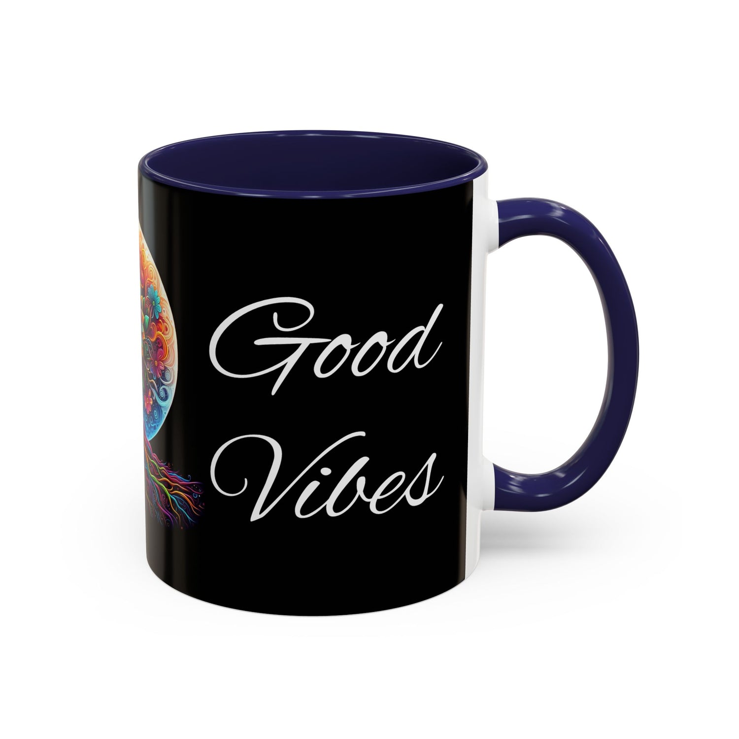 Good Energy Good Vibes Tree Coffee Mug (11 oz)