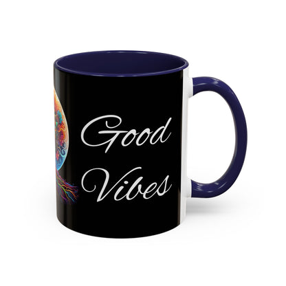 Good Energy Good Vibes Tree Coffee Mug (11 oz)