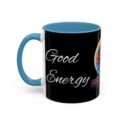 Good Energy Good Vibes Tree Coffee Mug (11 oz)