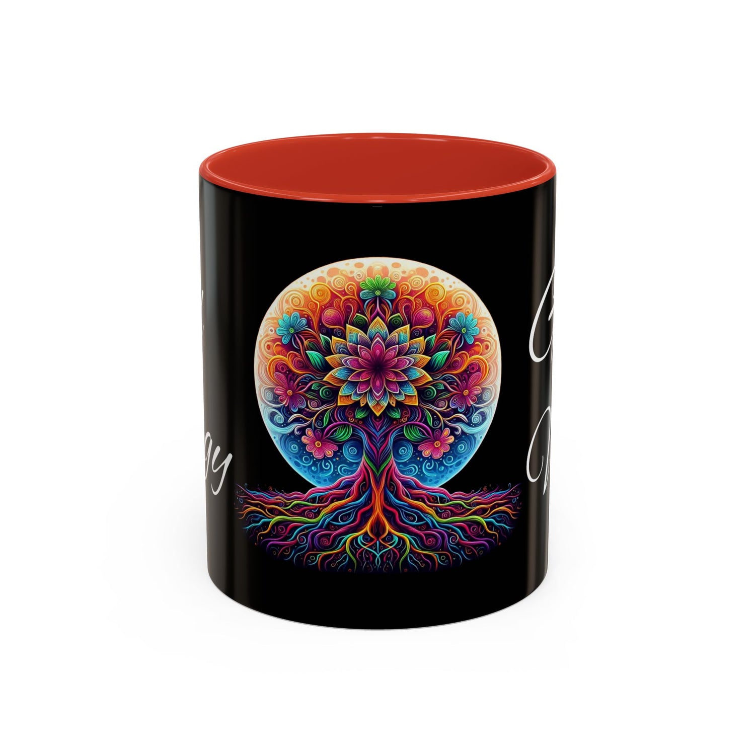 Good Energy Good Vibes Tree Coffee Mug (11 oz)