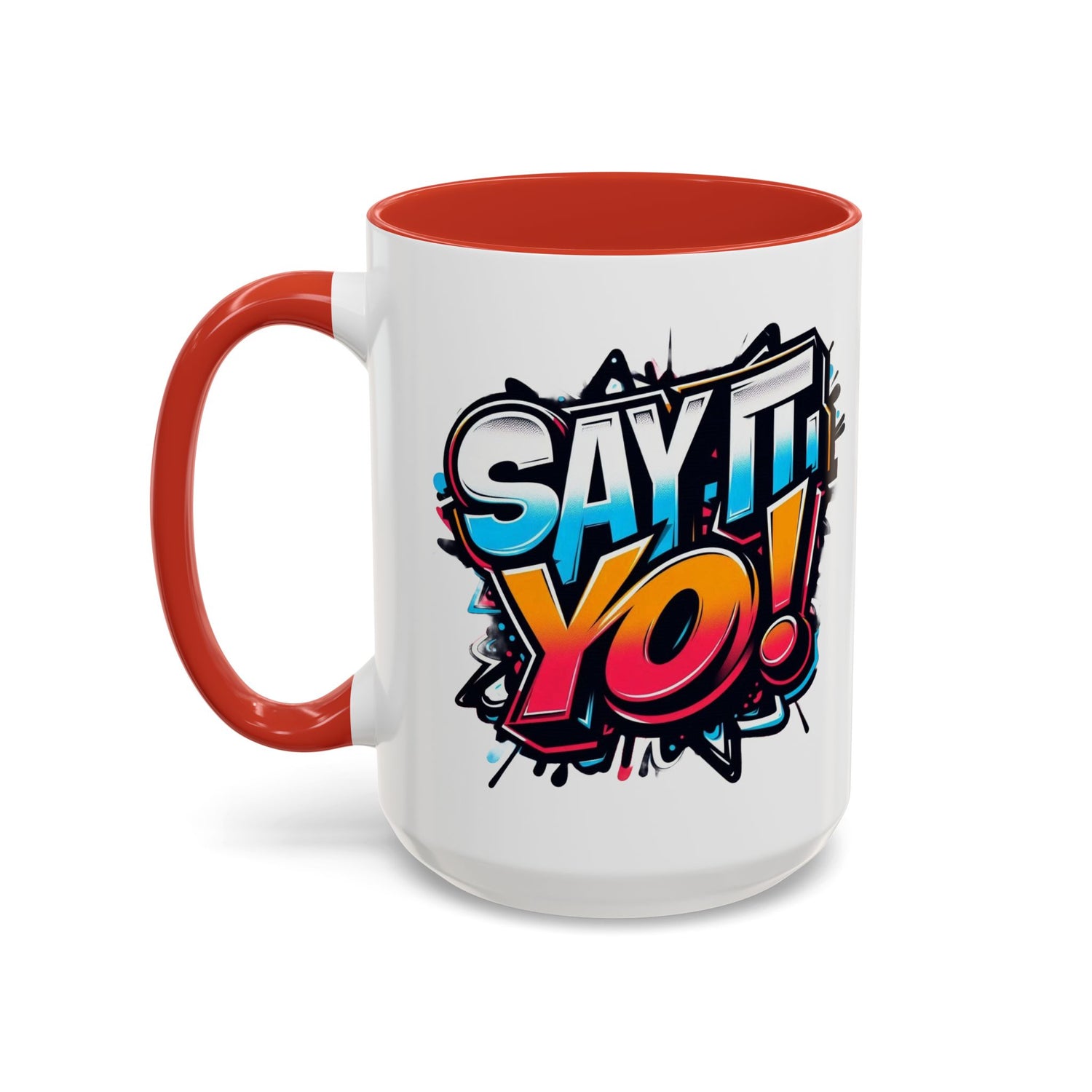 Say It Yo Grafitti Mug Accent Coffee Mug (15oz)