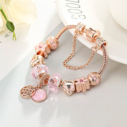 Fashion Love Geometric Rose Gold Bracelet Women&