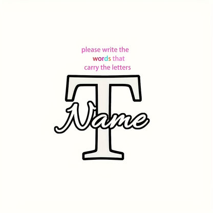 Customized Double-Sided LED Mirror Light with Personalized Letters, USB Powered, Remote Controlled