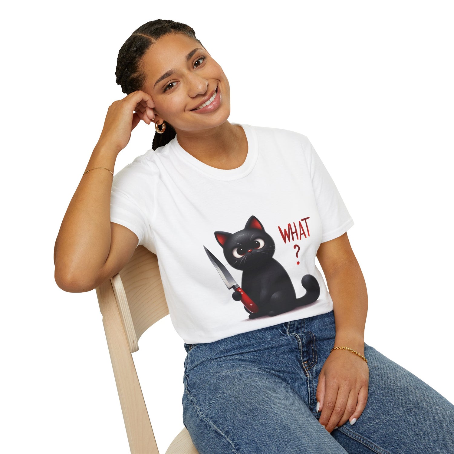 Cat Graphic T-Shirt - &