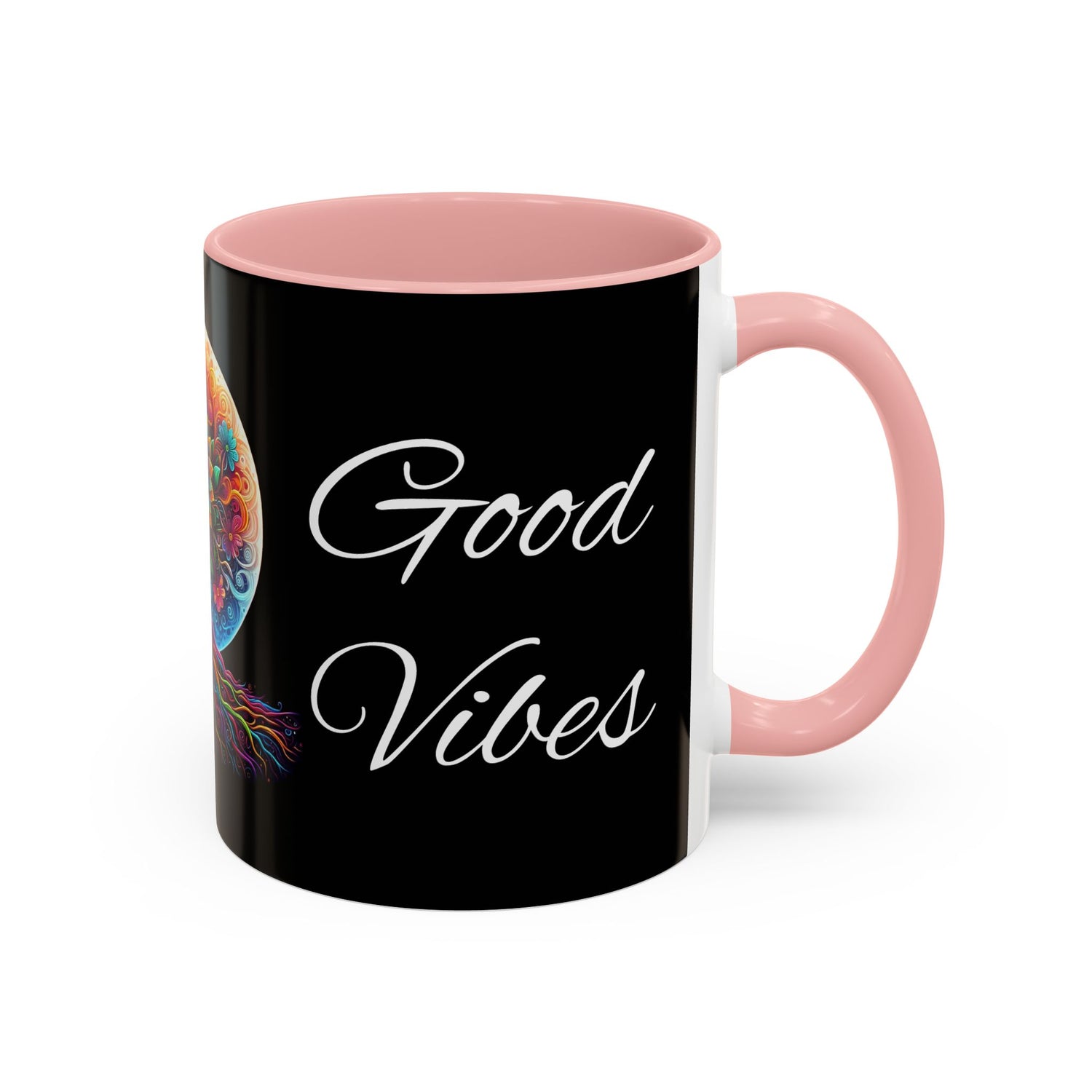 Good Energy Good Vibes Tree Coffee Mug (11 oz)