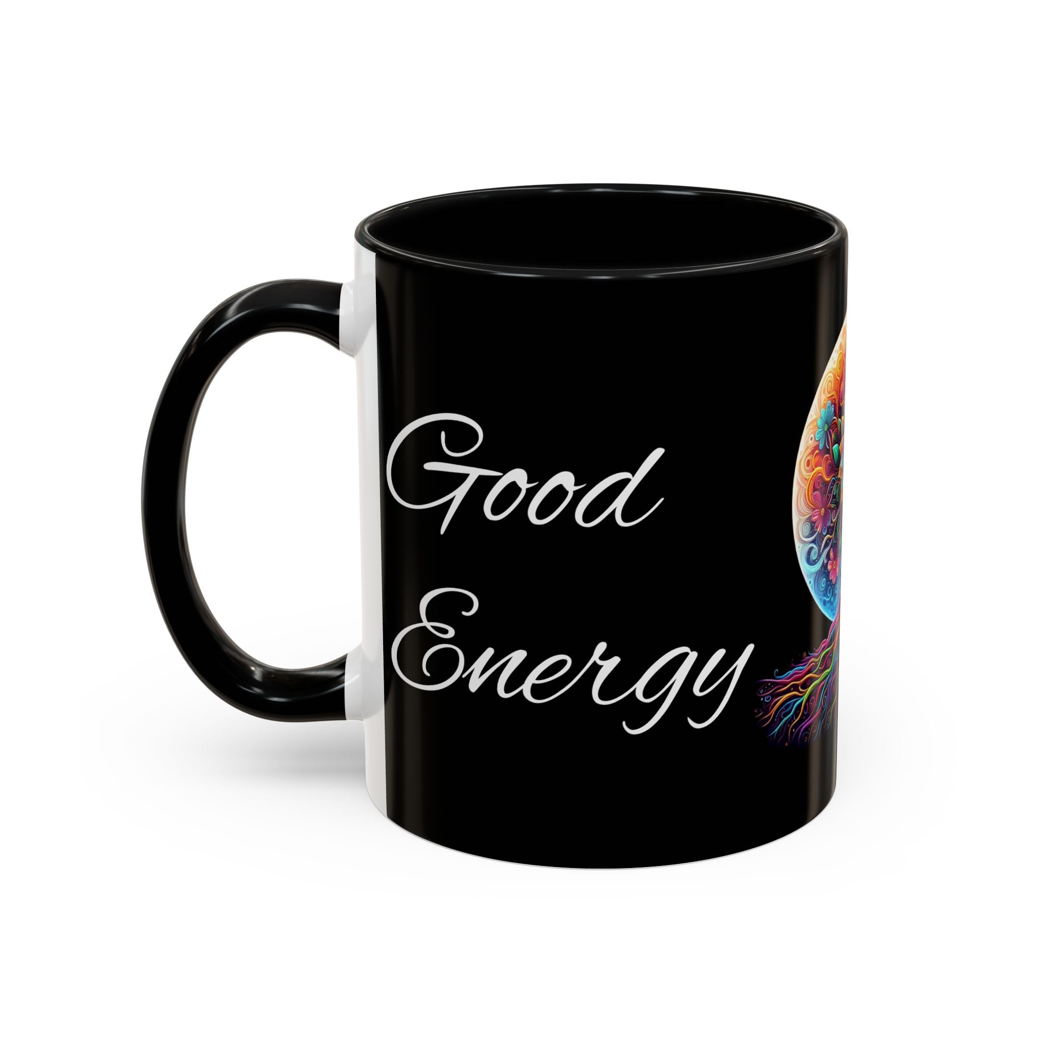 Good Energy Good Vibes Tree Coffee Mug (11 oz)