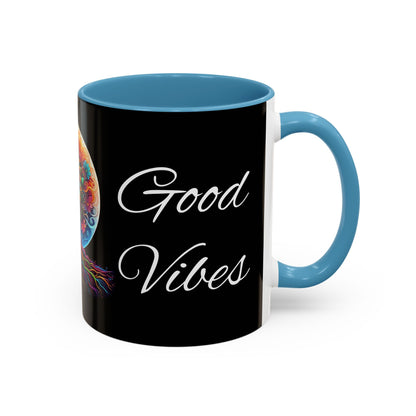 Good Energy Good Vibes Tree Coffee Mug (11 oz)