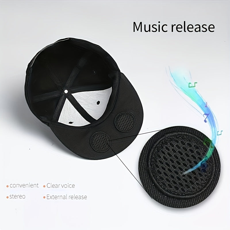 Music Hat, Outdoor Headset Hat, Wireless Headphone Cap With Speaker, Sports Audio Earphones Hat For Outdoor Running Cycling Climbing, Smart Headphone Hat For Women &amp; Men, Gym Accessories
