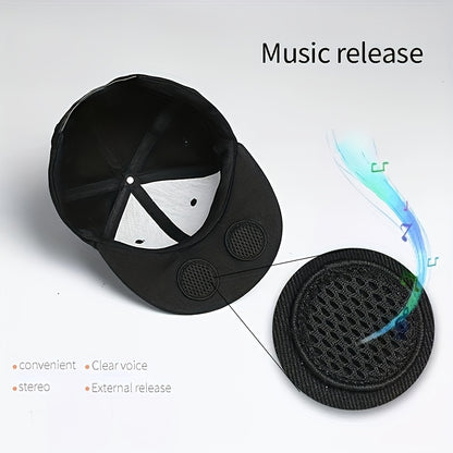 Music Hat, Outdoor Headset Hat, Wireless Headphone Cap With Speaker, Sports Audio Earphones Hat For Outdoor Running Cycling Climbing, Smart Headphone Hat For Women &amp; Men, Gym Accessories
