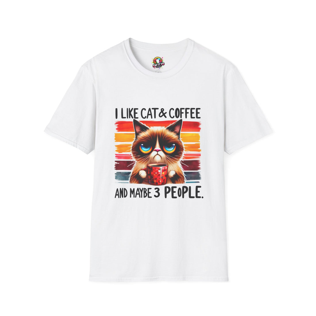I Like Cat &amp; Coffee Unisex T-Shirt - Fun Graphic Tee for Cat Lovers