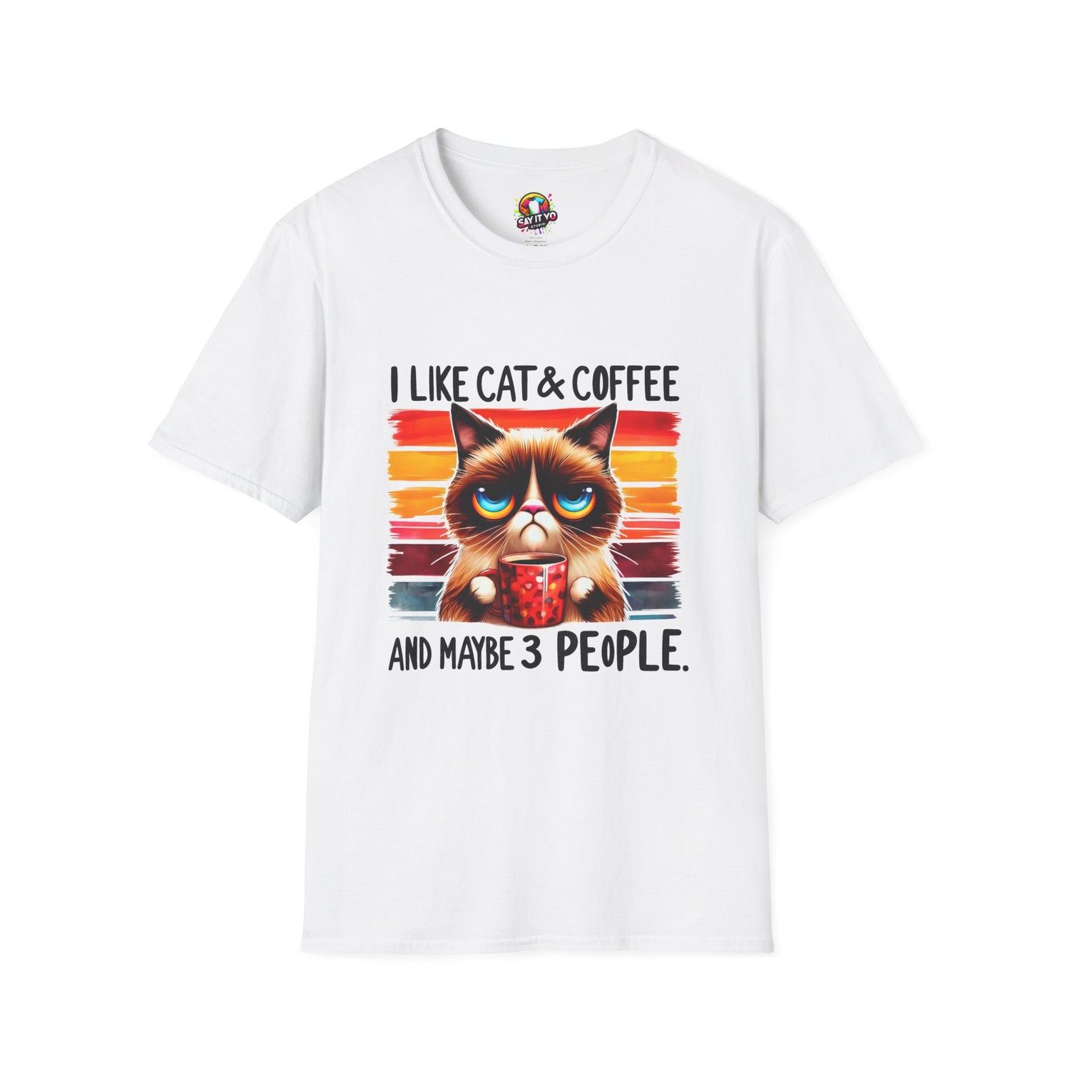 I Like Cat &amp; Coffee Unisex T-Shirt - Fun Graphic Tee for Cat Lovers