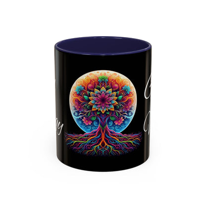Good Energy Good Vibes Tree Coffee Mug (11 oz)