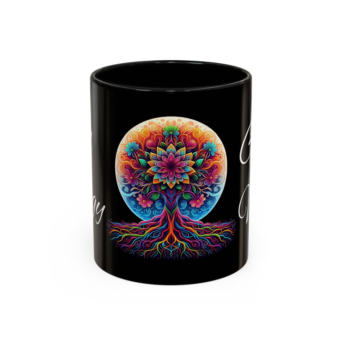 Good Energy Good Vibes Tree Coffee Mug (11 oz)