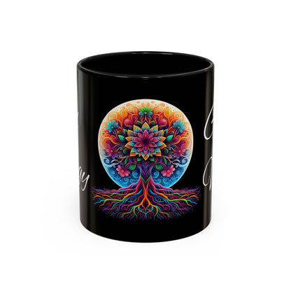Good Energy Good Vibes Tree Coffee Mug (11 oz)