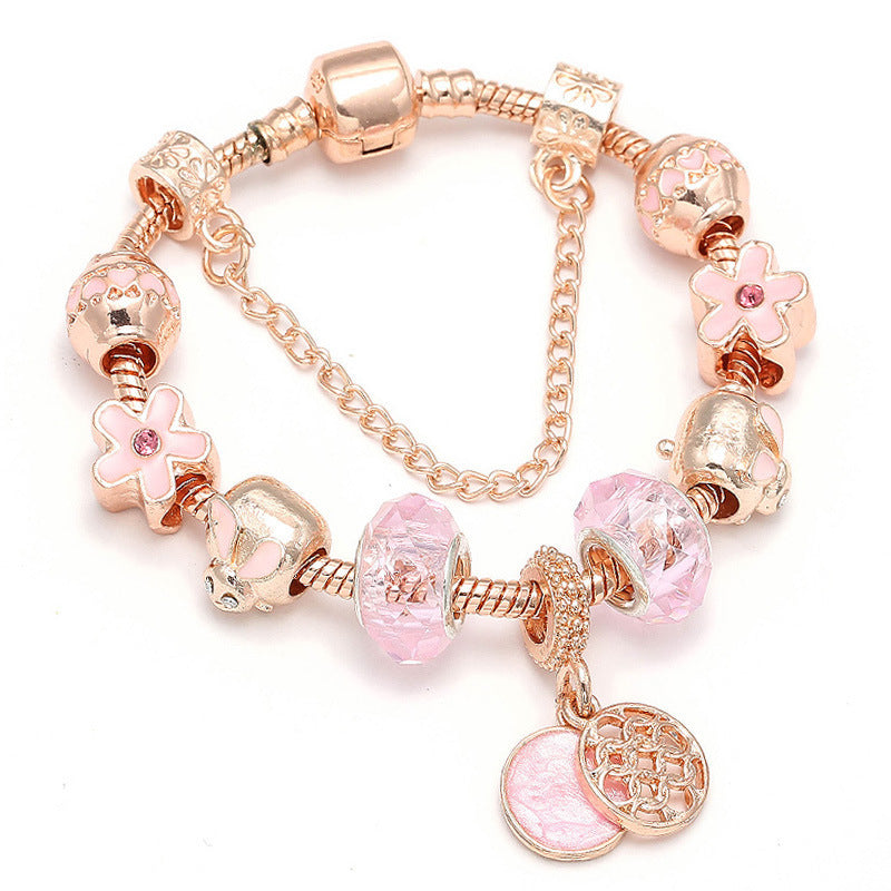 Fashion Love Geometric Rose Gold Bracelet Women&