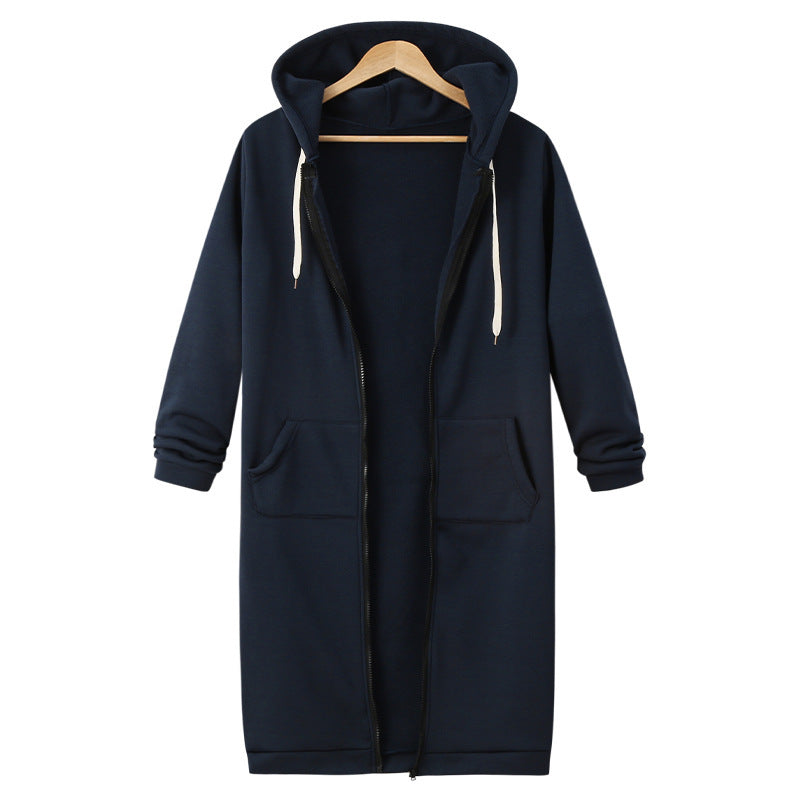 Hooded Long Sleeve Sweater Fleece Jacket for Women