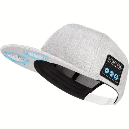 Music Hat, Outdoor Headset Hat, Wireless Headphone Cap With Speaker, Sports Audio Earphones Hat For Outdoor Running Cycling Climbing, Smart Headphone Hat For Women &amp; Men, Gym Accessories