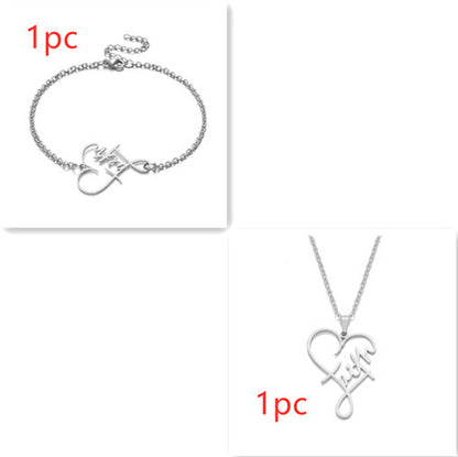 Heart Of Faith Pendant Necklace
