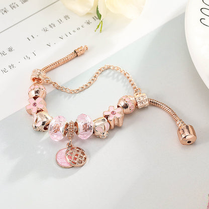 Fashion Love Geometric Rose Gold Bracelet Women&